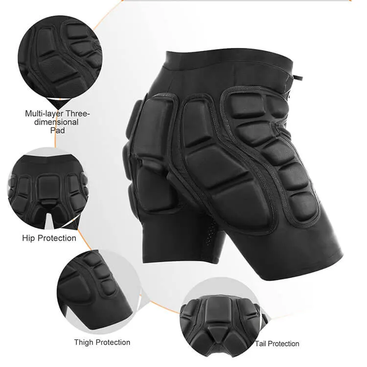 Snowboard Protective Shorts, model P-SN-003, detail view 3