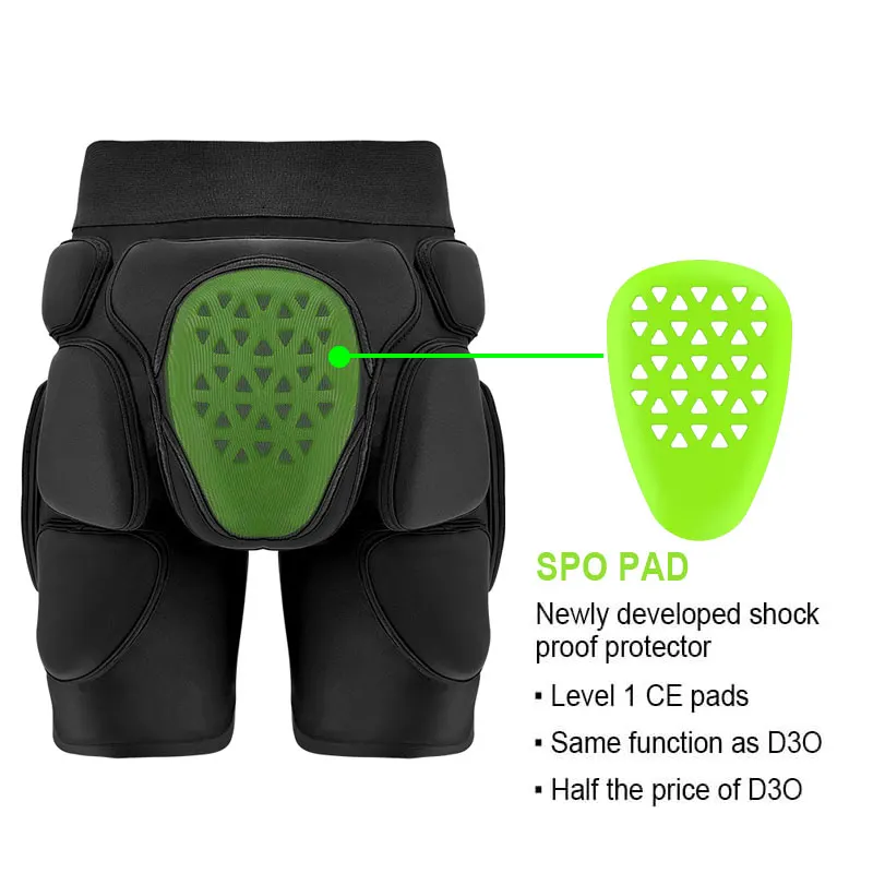 SPO Foam Impact Short, model P-SN-011, detail view 4