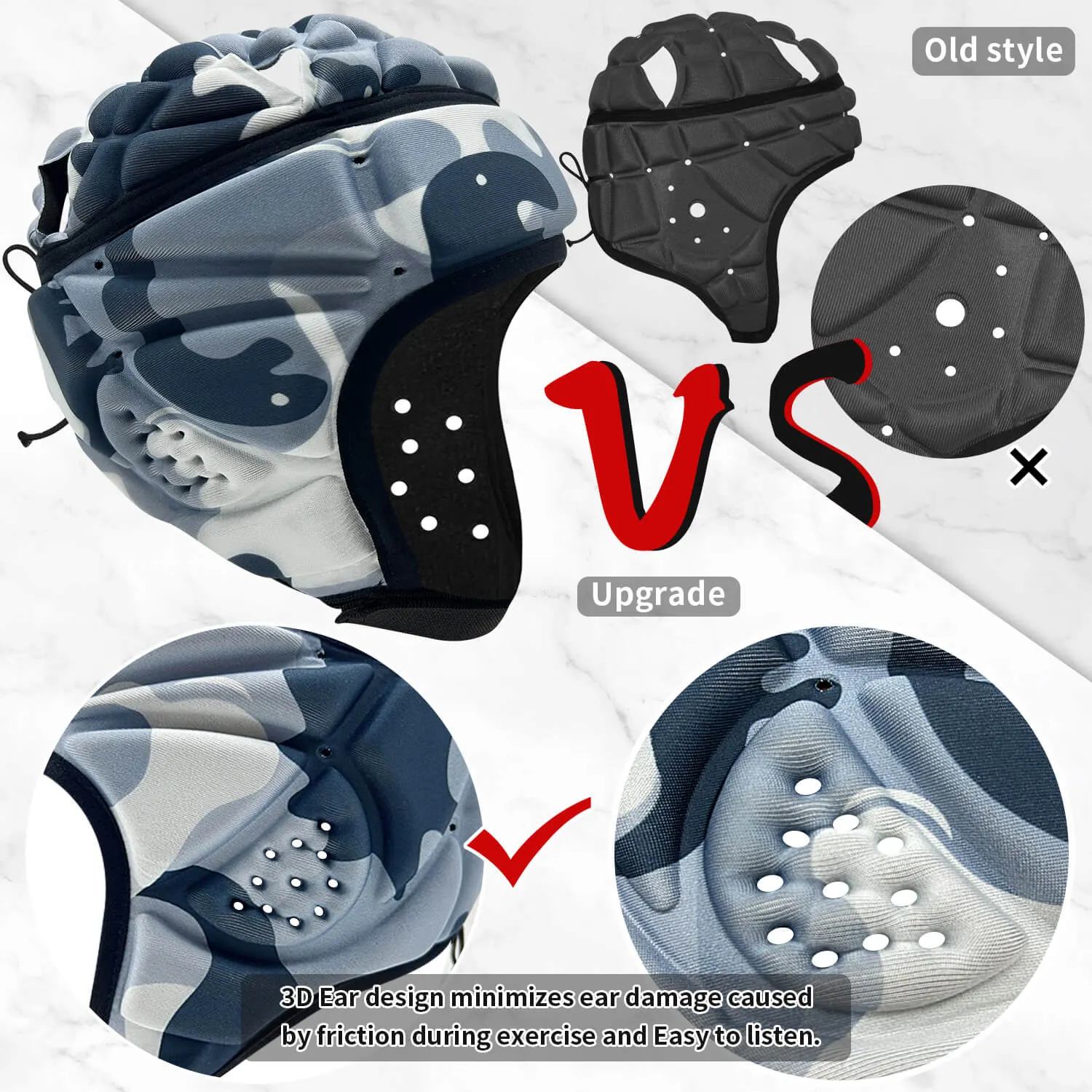 Thicken Soft Shell Helmet, model H-FB-003, detail view 2