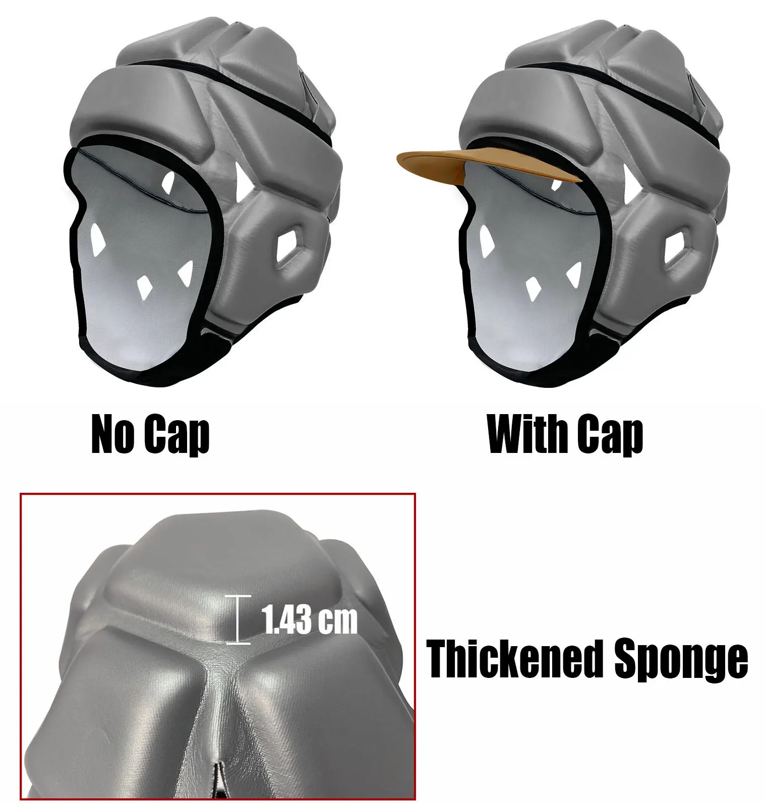 Thicken Soft Shell Helmet, model H-FB-003, detail view 5