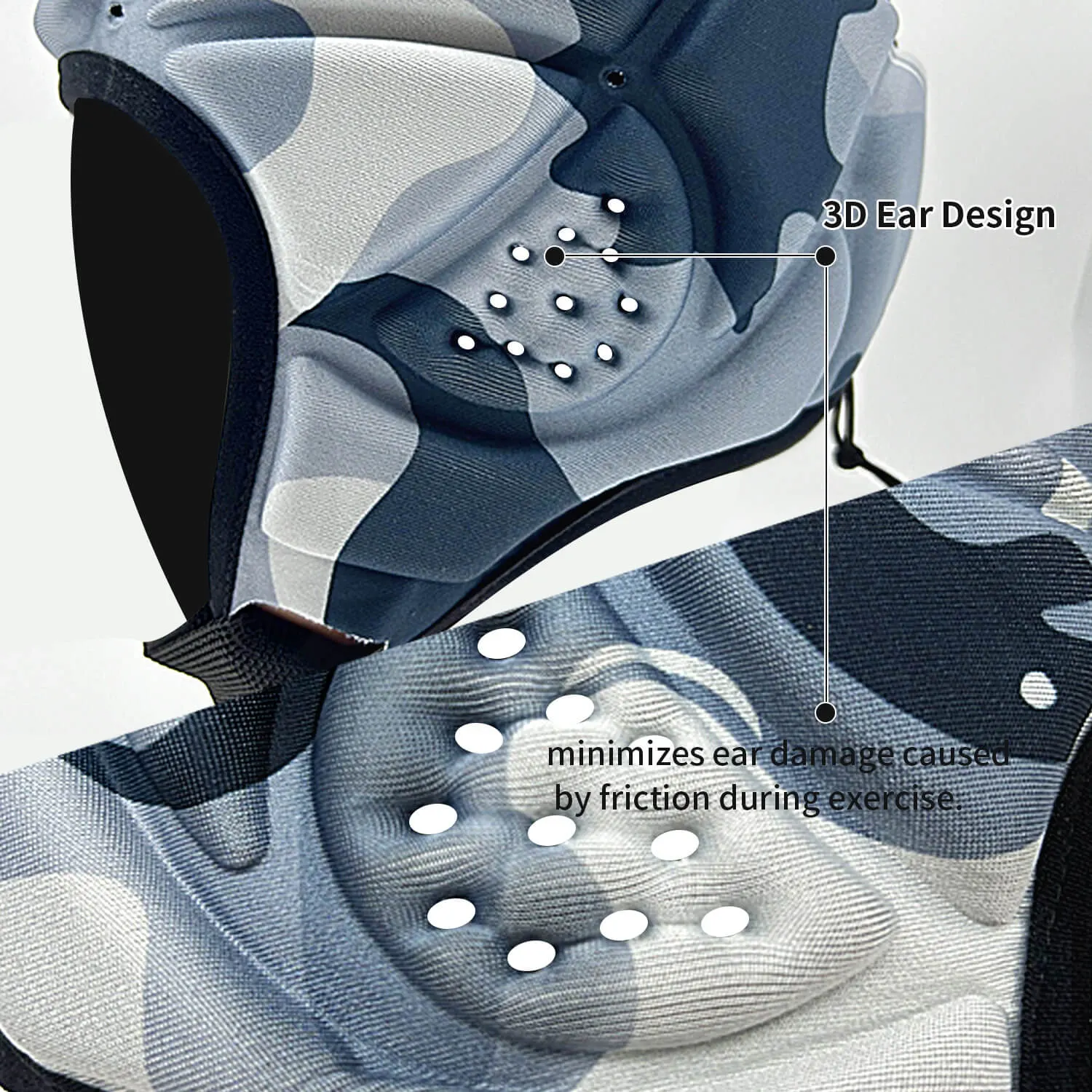 Camo Sports Padded Helmet, model H-FB-004, detail view 6