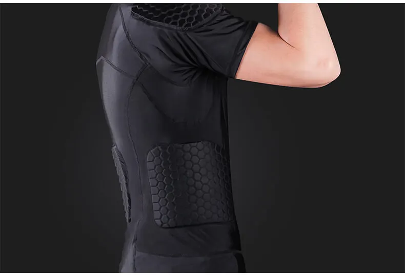 Padded Compression Shirt, model S-FB-001, detail view 2