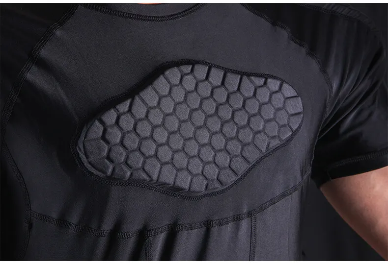 Padded Compression Shirt, model S-FB-001, detail view 4