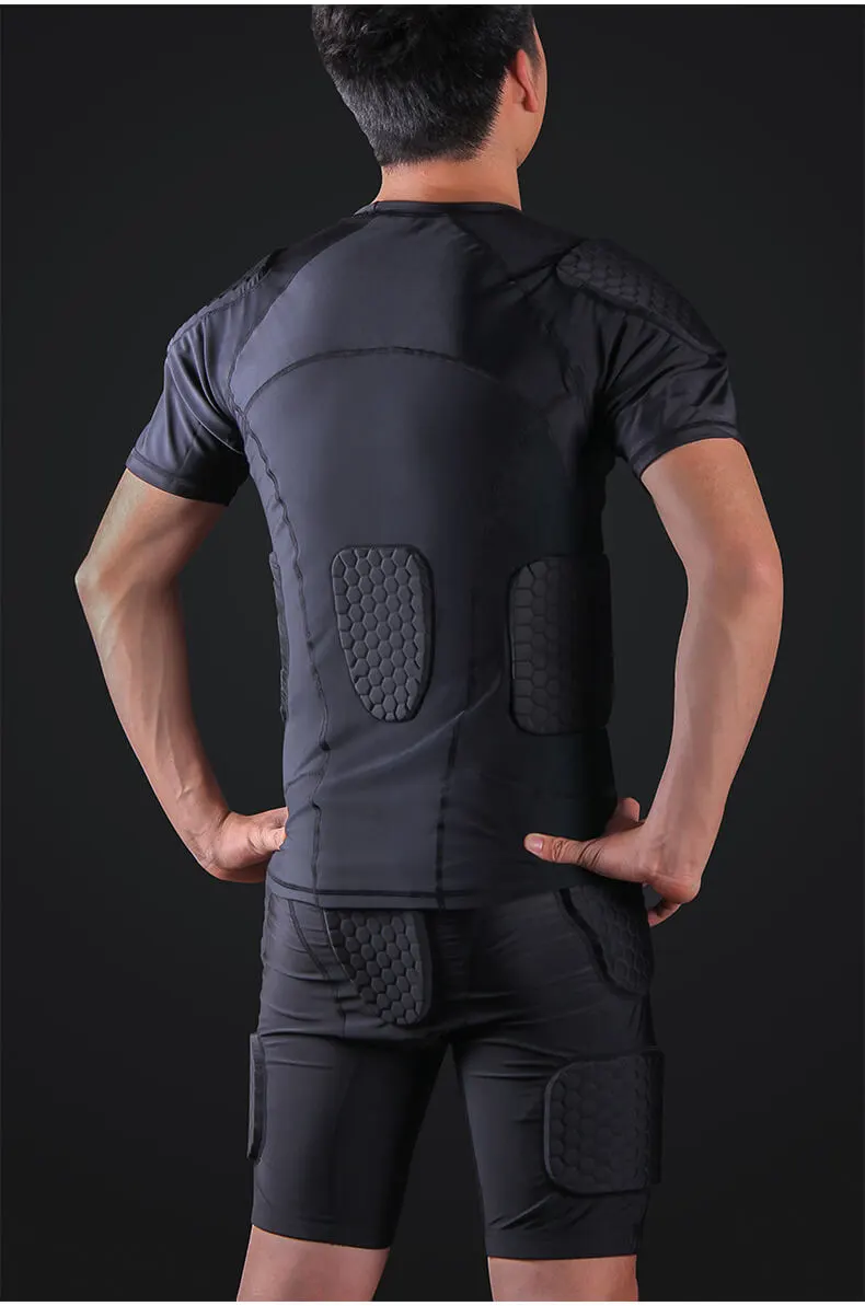 Padded Compression Shirt, model S-FB-001, detail view 5