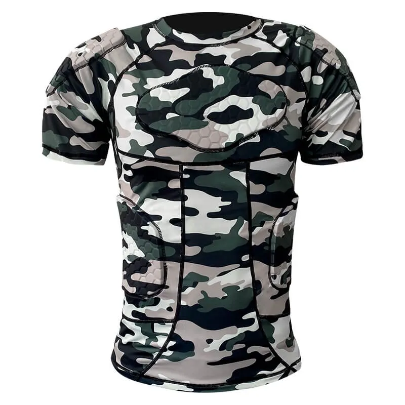 Camo Football Padded Shirt, model S-FB-004, product view