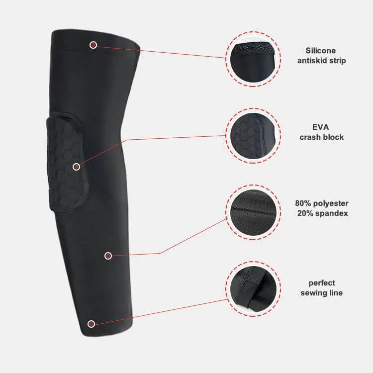 Honeycomb Basketball Elbow Pad, model E-BB-002, detail view 1