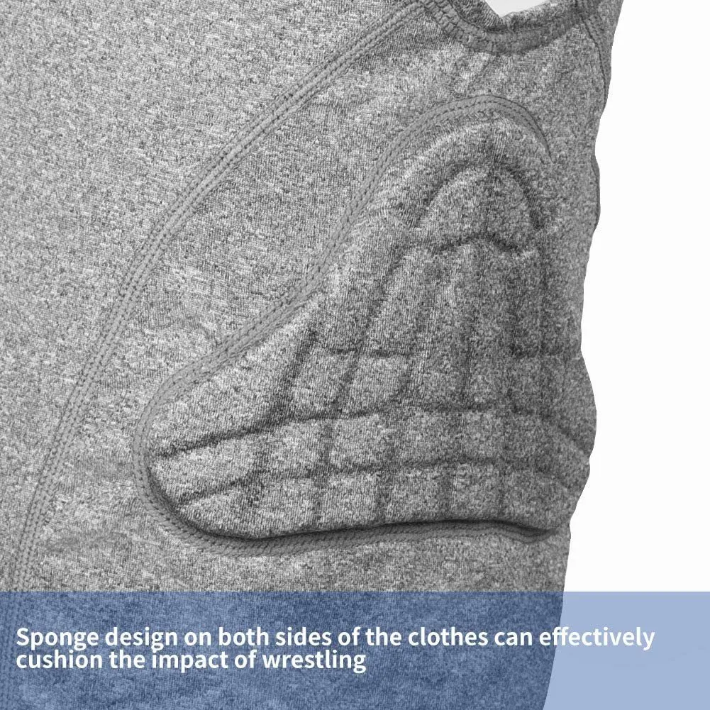 Kid Baseball Sternum Padded Shirt, model S-BA-002, detail view 3